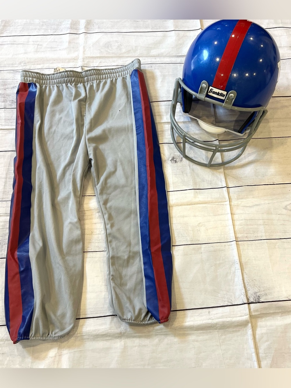 Franklin Sports Costume:  NFL Giants Uniform Pants & Helmet